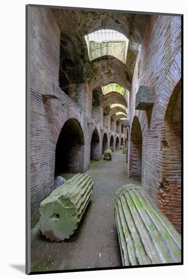 The Underground of the Flavian Amphitheater, Pozzuoli, Naples-Carlo Morucchio-Mounted Photographic Print