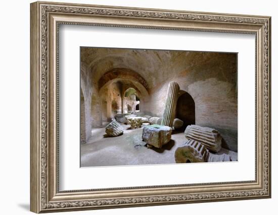 The Underground of the Flavian Amphitheater, Pozzuoli, Naples-Carlo Morucchio-Framed Photographic Print