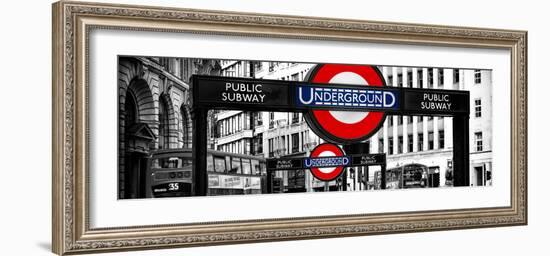 The Underground Signs - Subway Station Sign - City of London - UK - England - United Kingdom-Philippe Hugonnard-Framed Photographic Print