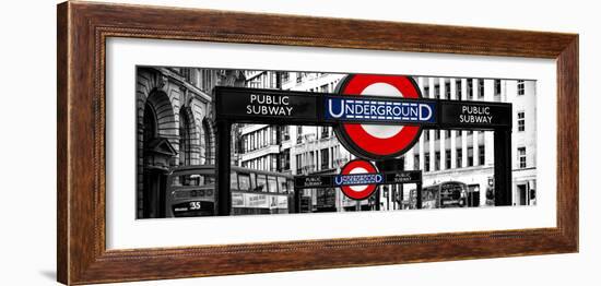 The Underground Signs - Subway Station Sign - City of London - UK - England - United Kingdom-Philippe Hugonnard-Framed Photographic Print