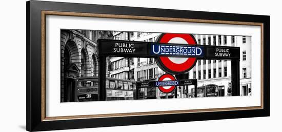 The Underground Signs - Subway Station Sign - City of London - UK - England - United Kingdom-Philippe Hugonnard-Framed Photographic Print