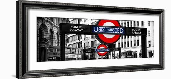 The Underground Signs - Subway Station Sign - City of London - UK - England - United Kingdom-Philippe Hugonnard-Framed Photographic Print