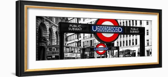 The Underground Signs - Subway Station Sign - City of London - UK - England - United Kingdom-Philippe Hugonnard-Framed Photographic Print