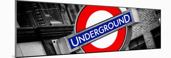 The Underground - Subway Station Sign - London - UK - England - United Kingdom - Europe-Philippe Hugonnard-Mounted Photographic Print