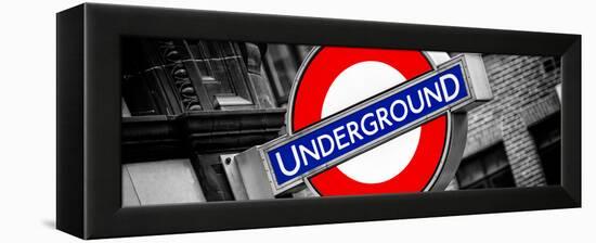 The Underground - Subway Station Sign - London - UK - England - United Kingdom - Europe-Philippe Hugonnard-Framed Premier Image Canvas