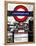 The Underground - Subway Station Sign - London - UK - England - United Kingdom - Europe-Philippe Hugonnard-Framed Premier Image Canvas