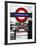 The Underground - Subway Station Sign - London - UK - England - United Kingdom - Europe-Philippe Hugonnard-Framed Photographic Print