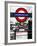 The Underground - Subway Station Sign - London - UK - England - United Kingdom - Europe-Philippe Hugonnard-Framed Photographic Print