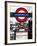 The Underground - Subway Station Sign - London - UK - England - United Kingdom - Europe-Philippe Hugonnard-Framed Photographic Print