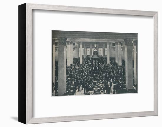 'The Underwriting Room at Lloyd's, with the Rostrum in the centre', 1936-Unknown-Framed Photographic Print