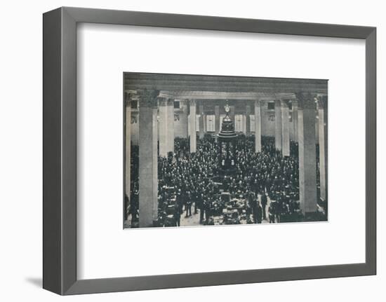 'The Underwriting Room at Lloyd's, with the Rostrum in the centre', 1936-Unknown-Framed Photographic Print