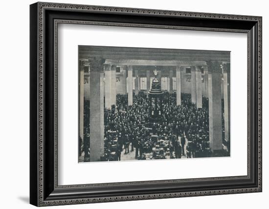 'The Underwriting Room at Lloyd's, with the Rostrum in the centre', 1936-Unknown-Framed Photographic Print