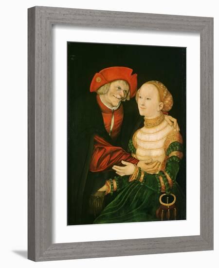 The Unequal Couple-Lucas Cranach the Elder-Framed Giclee Print