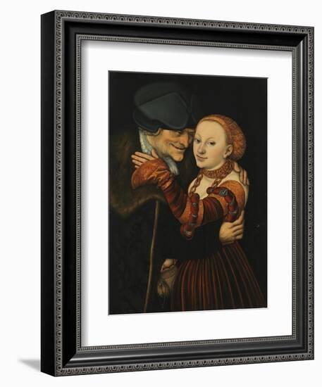 The Unequal Couple-Lucas Cranach the Elder-Framed Giclee Print