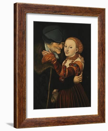 The Unequal Couple-Lucas Cranach the Elder-Framed Giclee Print