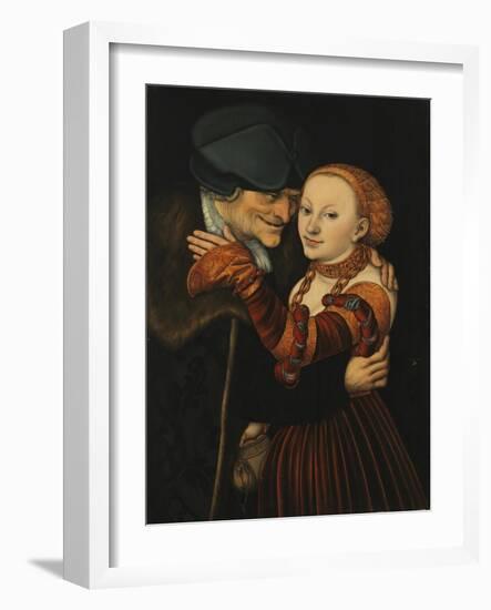 The Unequal Couple-Lucas Cranach the Elder-Framed Giclee Print