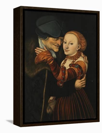 The Unequal Couple-Lucas Cranach the Elder-Framed Premier Image Canvas