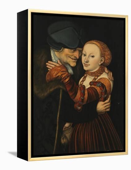 The Unequal Couple-Lucas Cranach the Elder-Framed Premier Image Canvas
