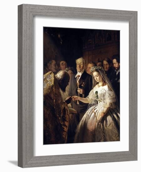 The Unequal Marriage (Old Man Marrying a Younger Woman)-Vasiliy Pukirev-Framed Giclee Print