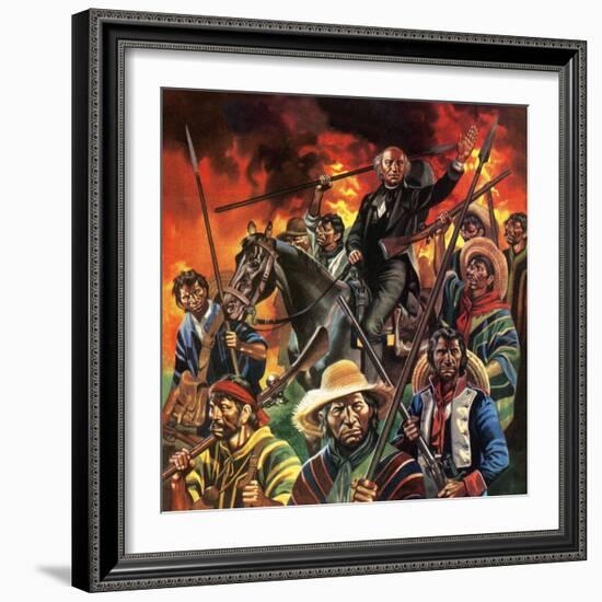 The Unfinished Revolution. Father Hidalgo and the Mexican Revolution-Ron Embleton-Framed Giclee Print
