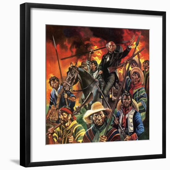 The Unfinished Revolution. Father Hidalgo and the Mexican Revolution-Ron Embleton-Framed Giclee Print