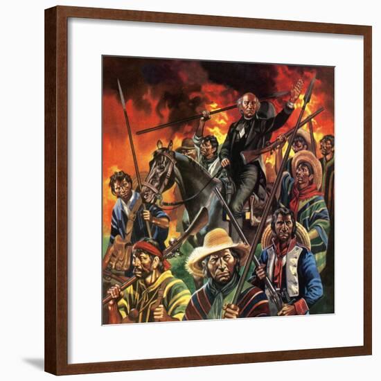 The Unfinished Revolution. Father Hidalgo and the Mexican Revolution-Ron Embleton-Framed Giclee Print