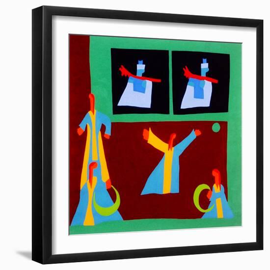 The unforgettable dance, 1998, (oil on linen)-Cristina Rodriguez-Framed Giclee Print