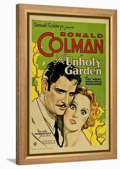 THE UNHOLY GARDEN, from left: Ronald Colman, Fay Wray, 1931.-null-Framed Stretched Canvas