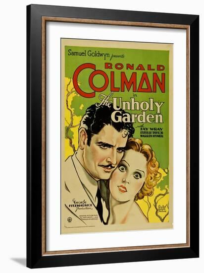 THE UNHOLY GARDEN, from left: Ronald Colman, Fay Wray, 1931.-null-Framed Art Print