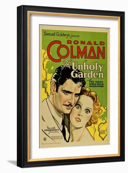 THE UNHOLY GARDEN, from left: Ronald Colman, Fay Wray, 1931.-null-Framed Premium Giclee Print
