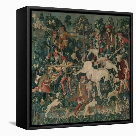 The Unicorn Defends Itself, c.1500-Netherlandish School-Framed Premier Image Canvas