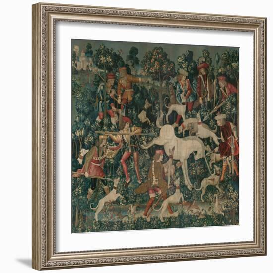 The Unicorn Defends Itself, c.1500-Netherlandish School-Framed Giclee Print