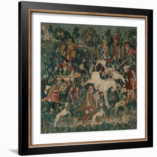 The Unicorn Defends Itself, c.1500-Netherlandish School-Framed Giclee Print