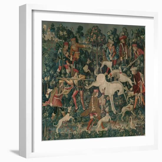 The Unicorn Defends Itself, c.1500-Netherlandish School-Framed Giclee Print