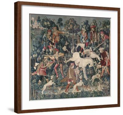 The Unicorn Defends Itself (from the Unicorn Tapestries), between