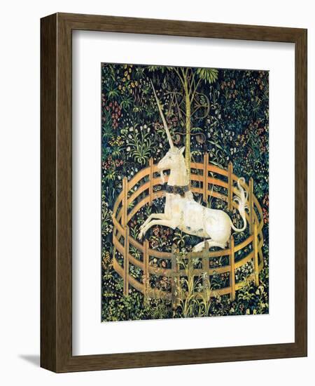 The Unicorn In Captivity (Detail)-null-Framed Premium Giclee Print
