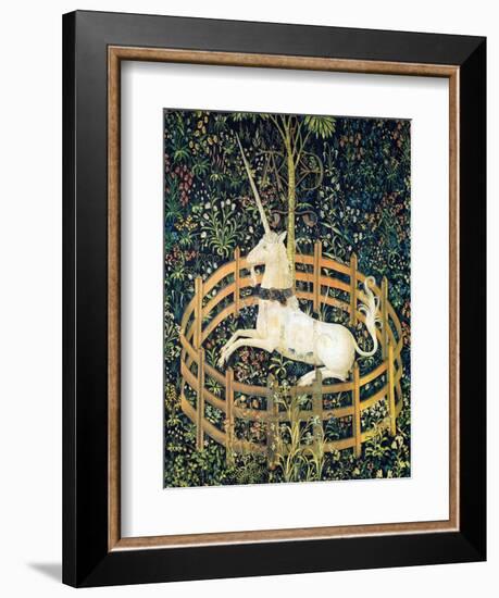 The Unicorn In Captivity (Detail)-null-Framed Premium Giclee Print