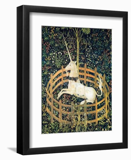 The Unicorn In Captivity (Detail)-null-Framed Premium Giclee Print