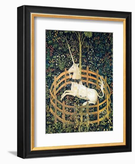 The Unicorn In Captivity (Detail)-null-Framed Premium Giclee Print