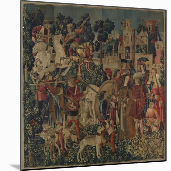 The Unicorn is Killed and Brought to the Castle, c.1500-Netherlandish School-Mounted Giclee Print