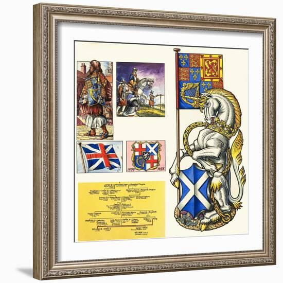 The Unicorn of Scotland-Dan Escott-Framed Giclee Print