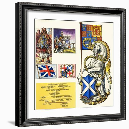 The Unicorn of Scotland-Dan Escott-Framed Giclee Print