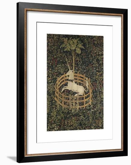 The Unicorn Rests in a Garden-Historic Collection-Framed Premium Giclee Print