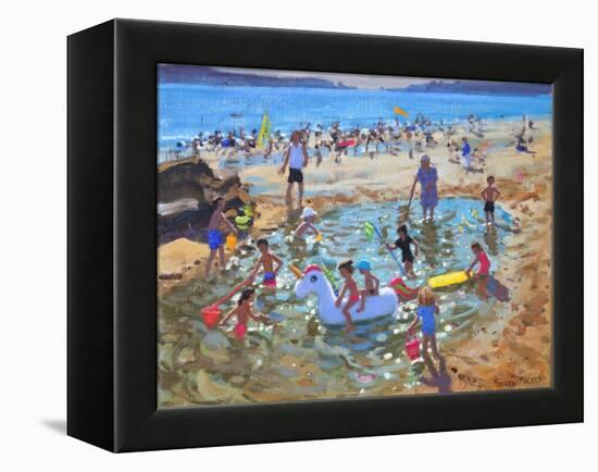 The Unicorn, Tenby, 2017-Andrew Macara-Framed Premier Image Canvas