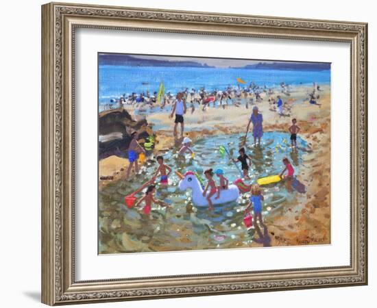 The Unicorn, Tenby, 2017-Andrew Macara-Framed Giclee Print