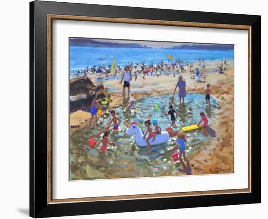 The Unicorn, Tenby, 2017-Andrew Macara-Framed Giclee Print