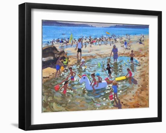 The Unicorn, Tenby, 2017-Andrew Macara-Framed Giclee Print