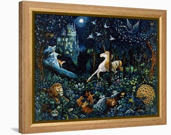 The Unicorn-Bill Bell-Framed Premier Image Canvas