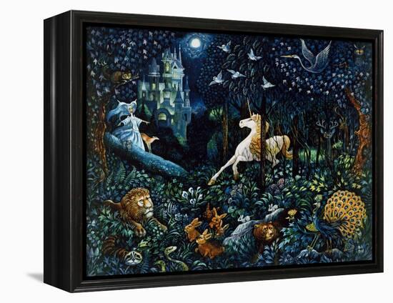 The Unicorn-Bill Bell-Framed Premier Image Canvas