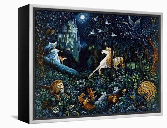 The Unicorn-Bill Bell-Framed Premier Image Canvas